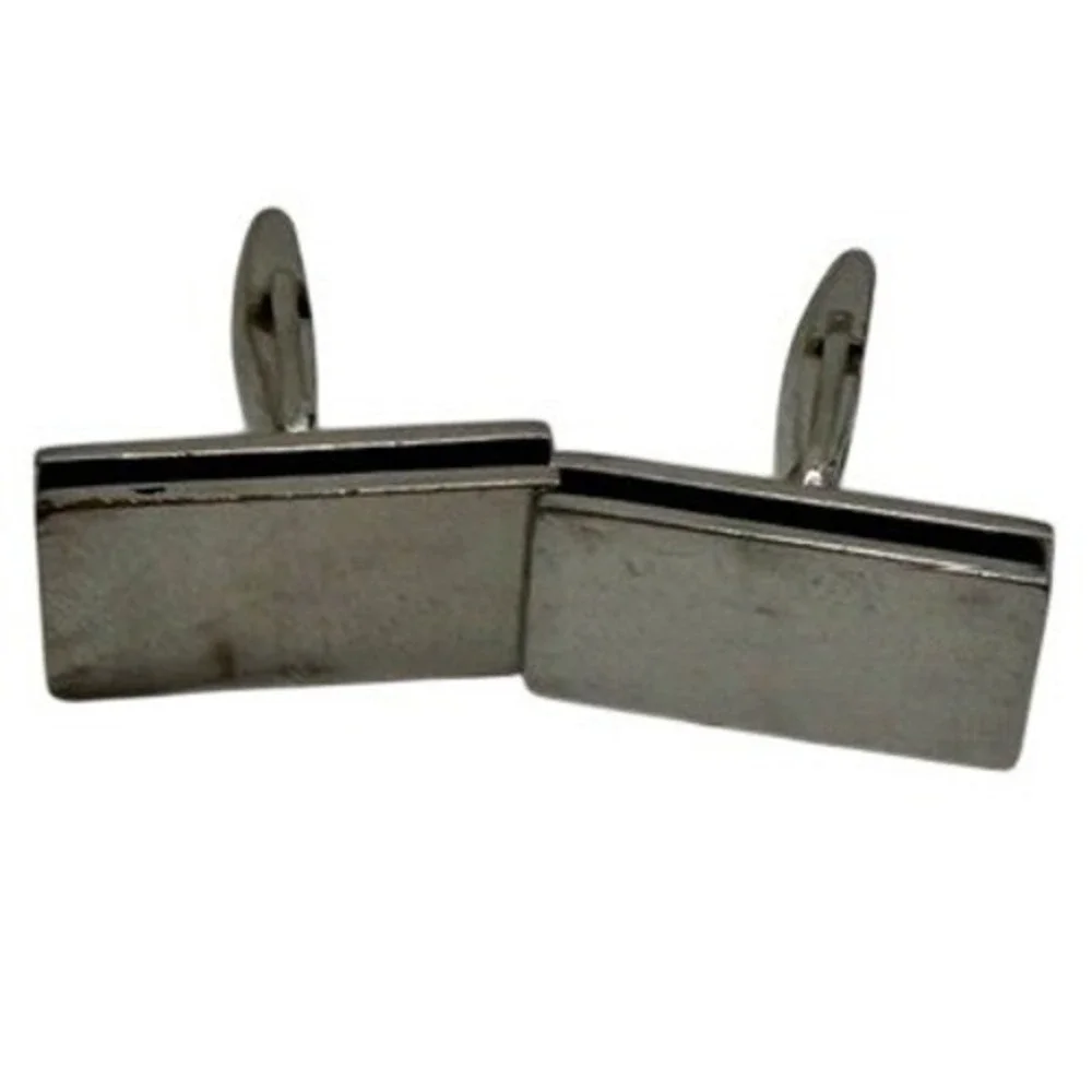 Vintage Swank Anson Mens Cufflinks Tie Bar Lot 5pc Silver Gold Tone Blue Stone